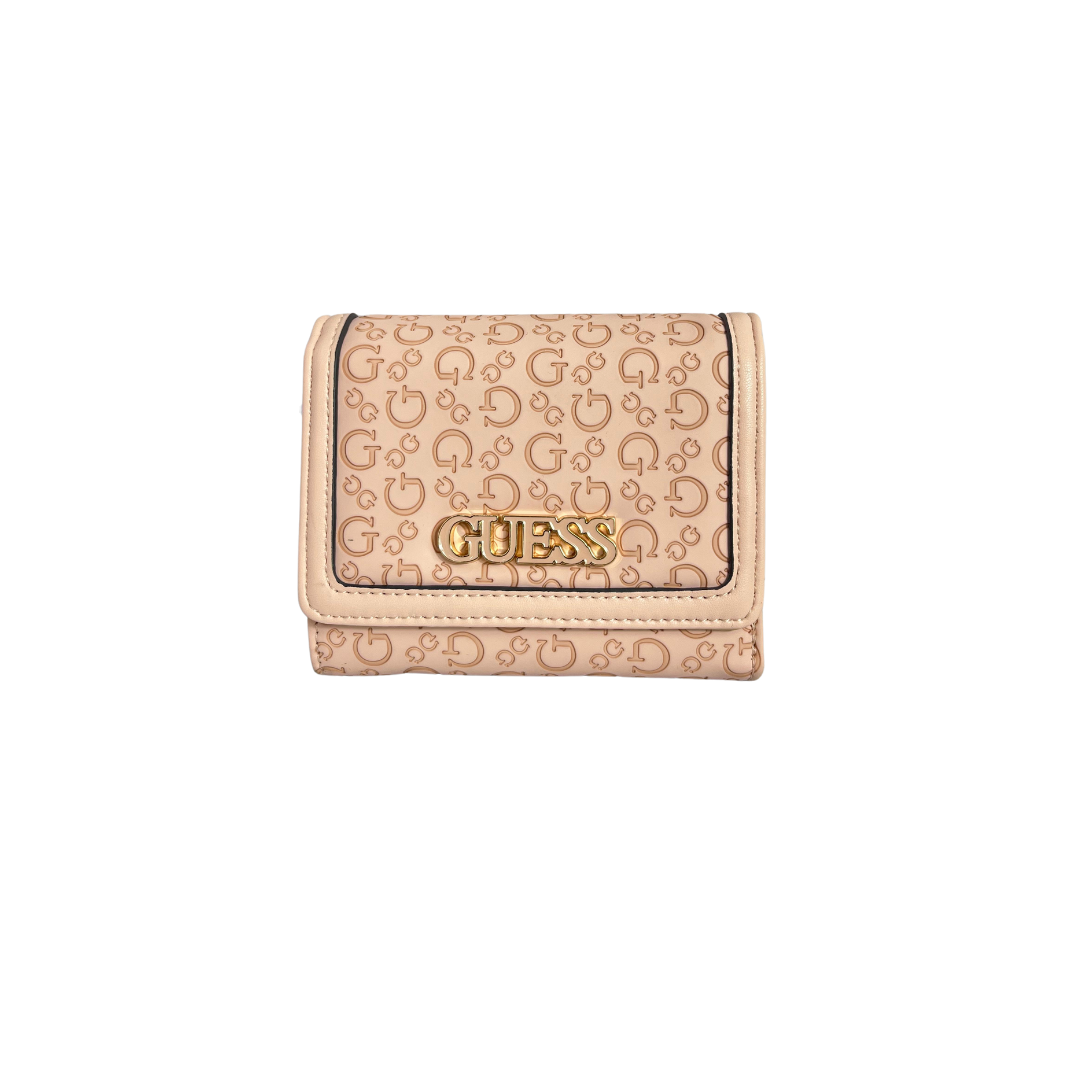 Cartera Guess amarillo oro.