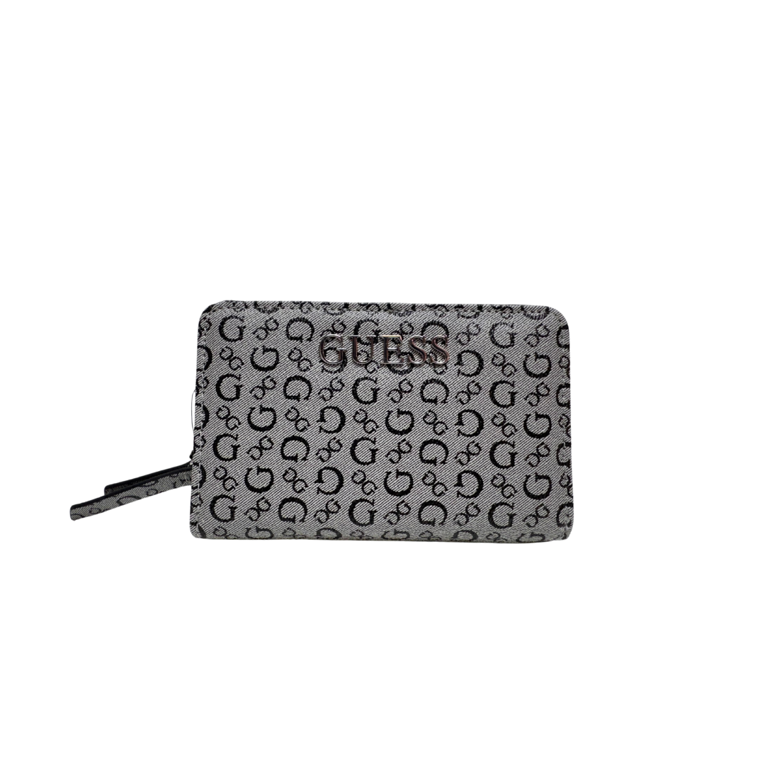 Cartera Guess negro con gris.