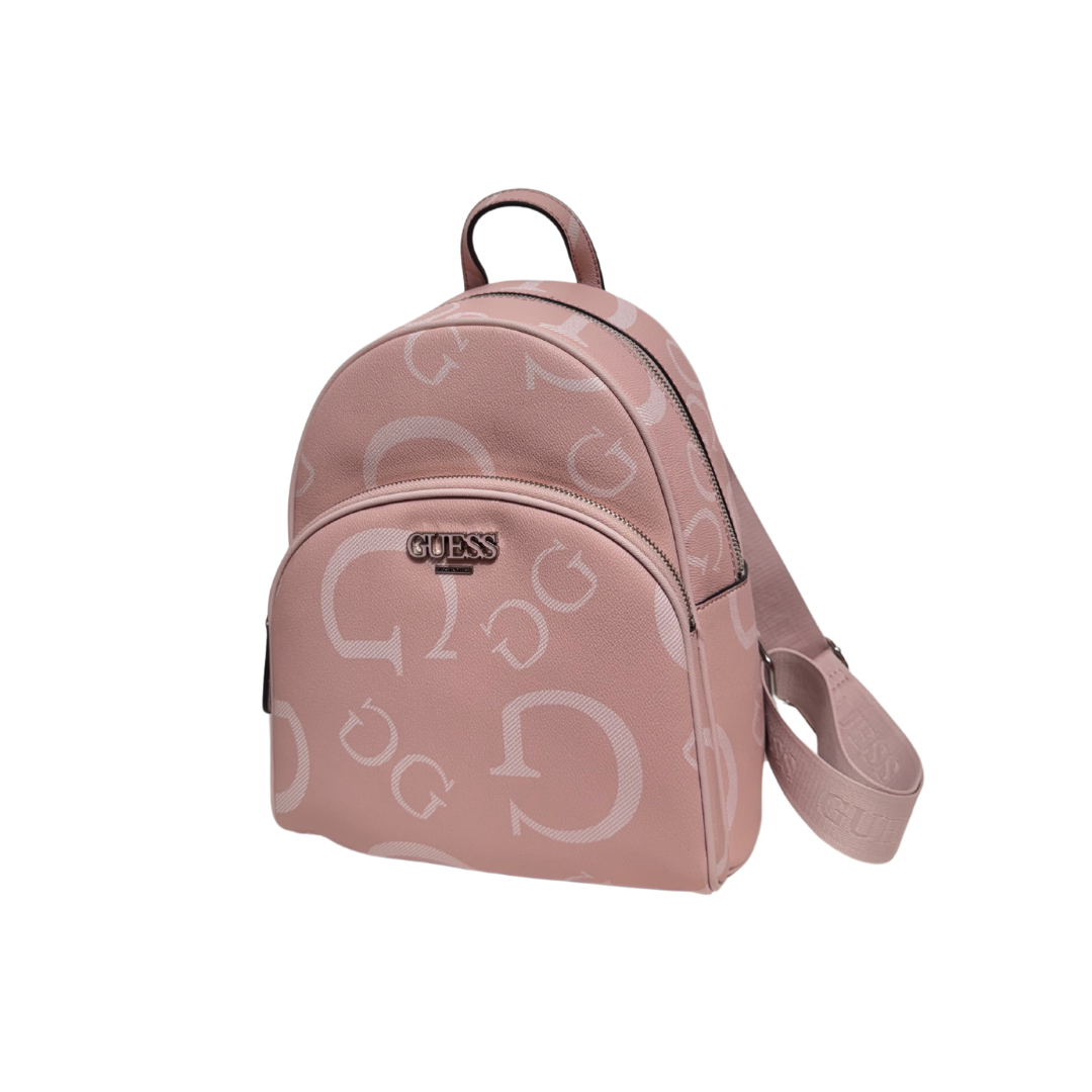 Mochila Guess rosa coral.