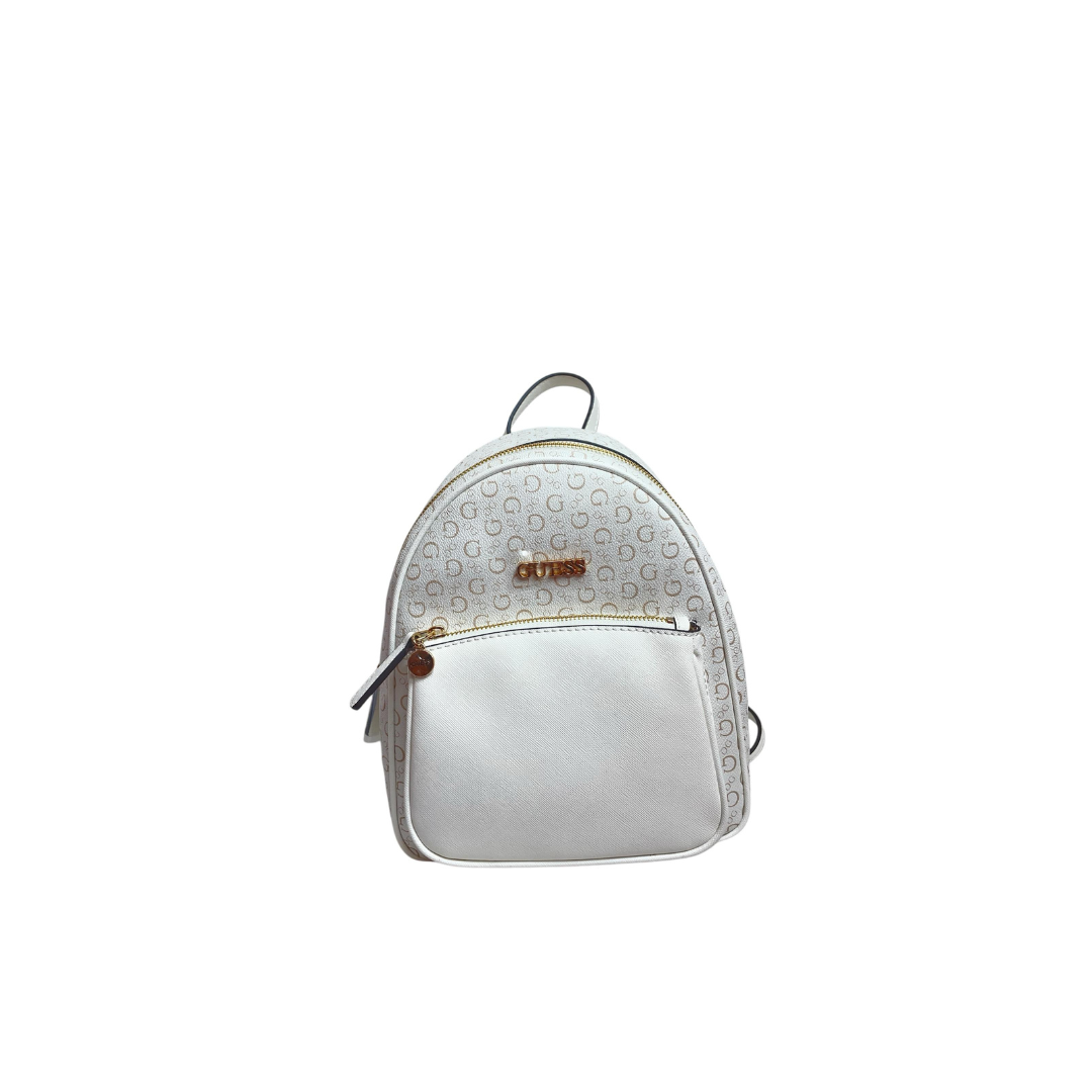 Mochila Guess blanco.