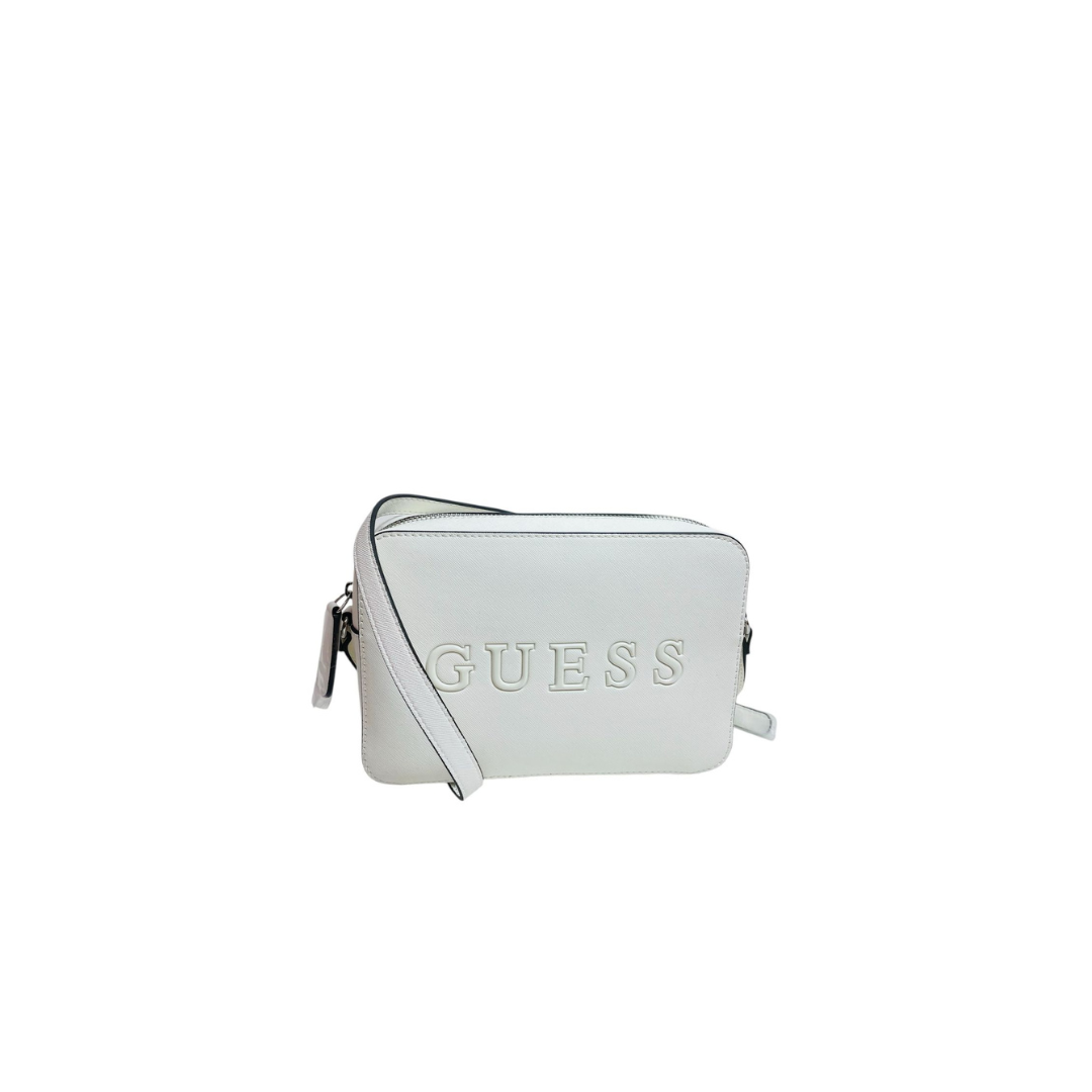 Bolso Guess blanco.