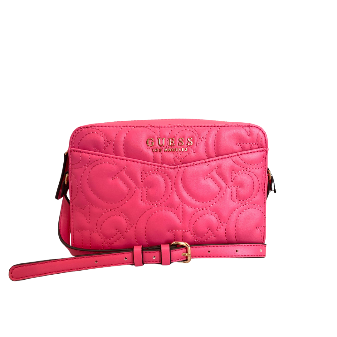 Bolso Guess rosa fucsia.