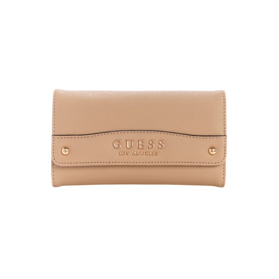 Cartera Guess Beige, con letras doradas ...