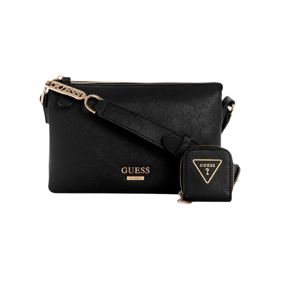 Bolso Guess crossbody Negro, con mini bo...