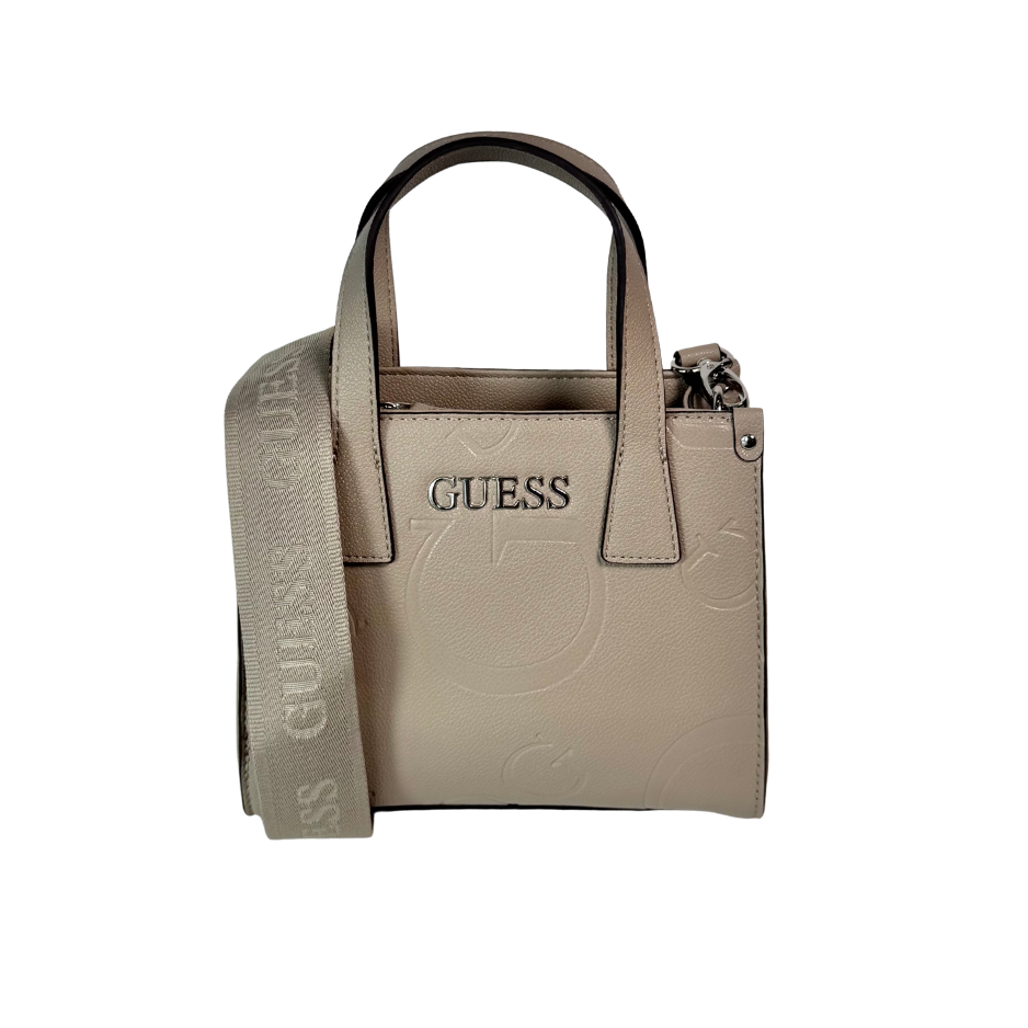 Bolso Guess Nude, estampado y letras pla...