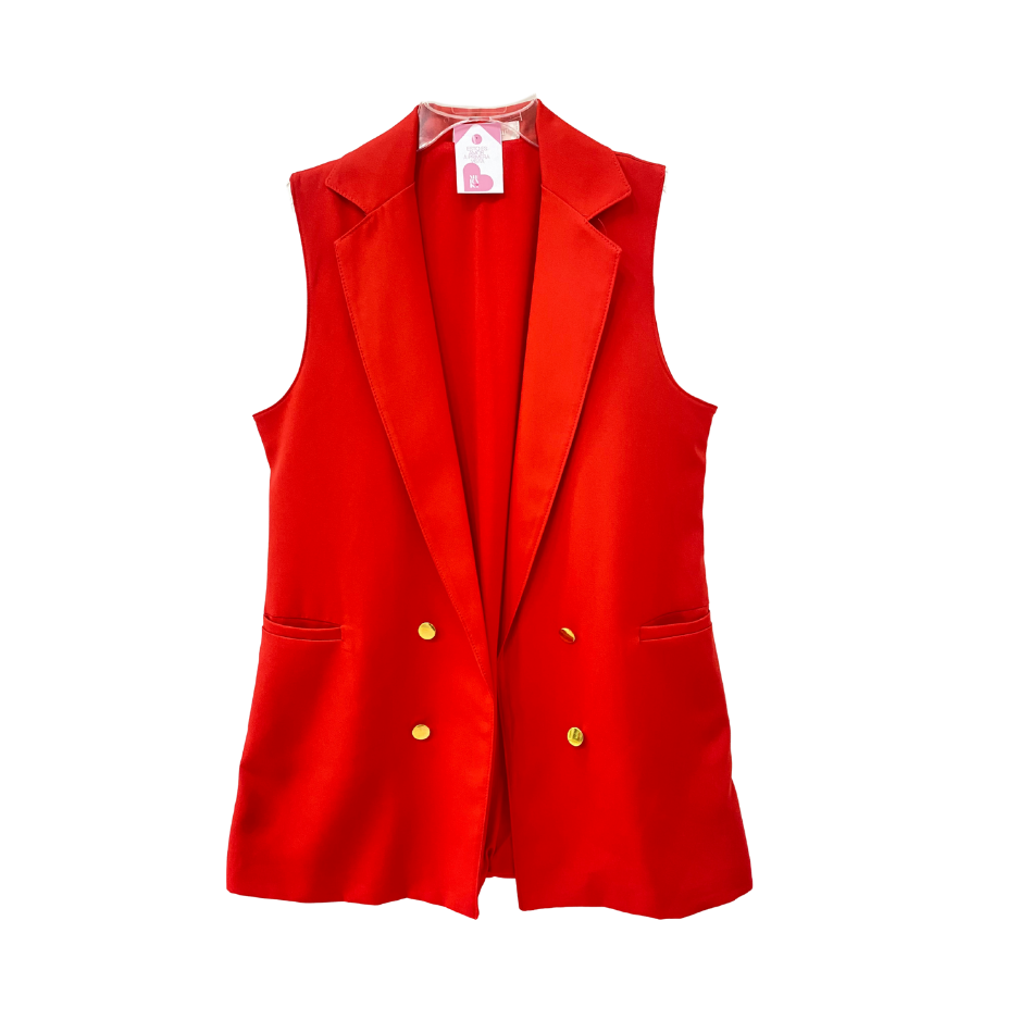 Chaleco formal de botones dorados difere...