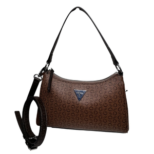 Bolso de hombro Guess color café